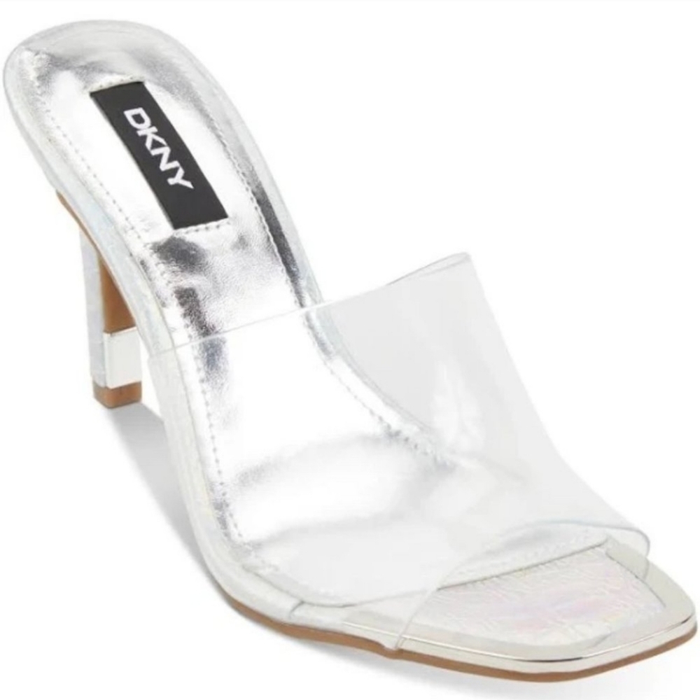 DKNY y2k Bronx Clear Transparent Heels- 7
